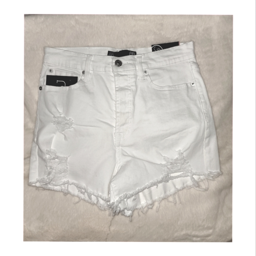 BBJ LA denim short white/shredded bottom 5/27